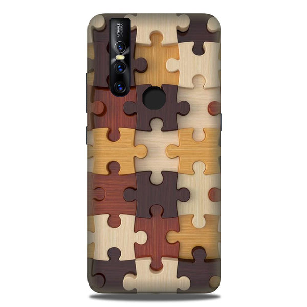 Puzzle Pattern Case for Vivo V15 (Design No. 217)