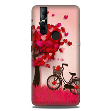Red Heart Cycle Case for Vivo V15 (Design No. 222)