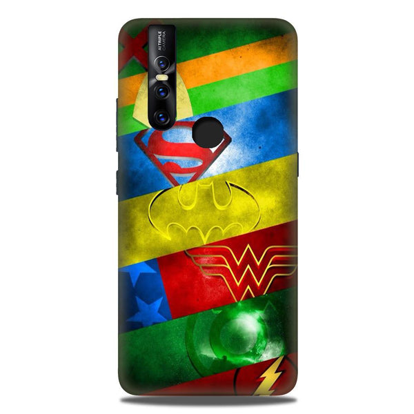 Superheros Logo Case for Vivo V15 (Design No. 251)