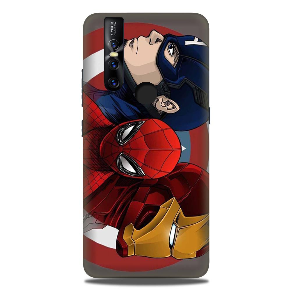 Superhero Mobile Back Case for Vivo V15 (Design - 311)