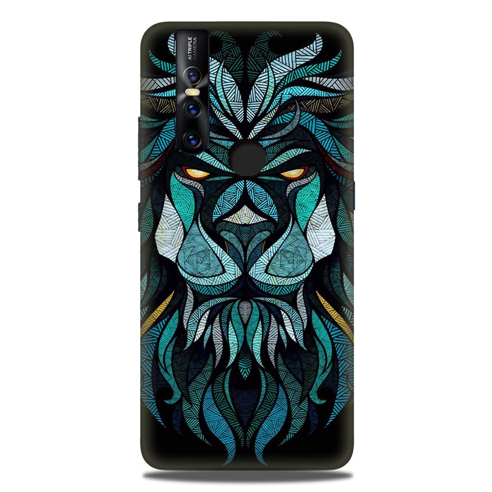 Lion Mobile Back Case for Vivo V15 (Design - 314)