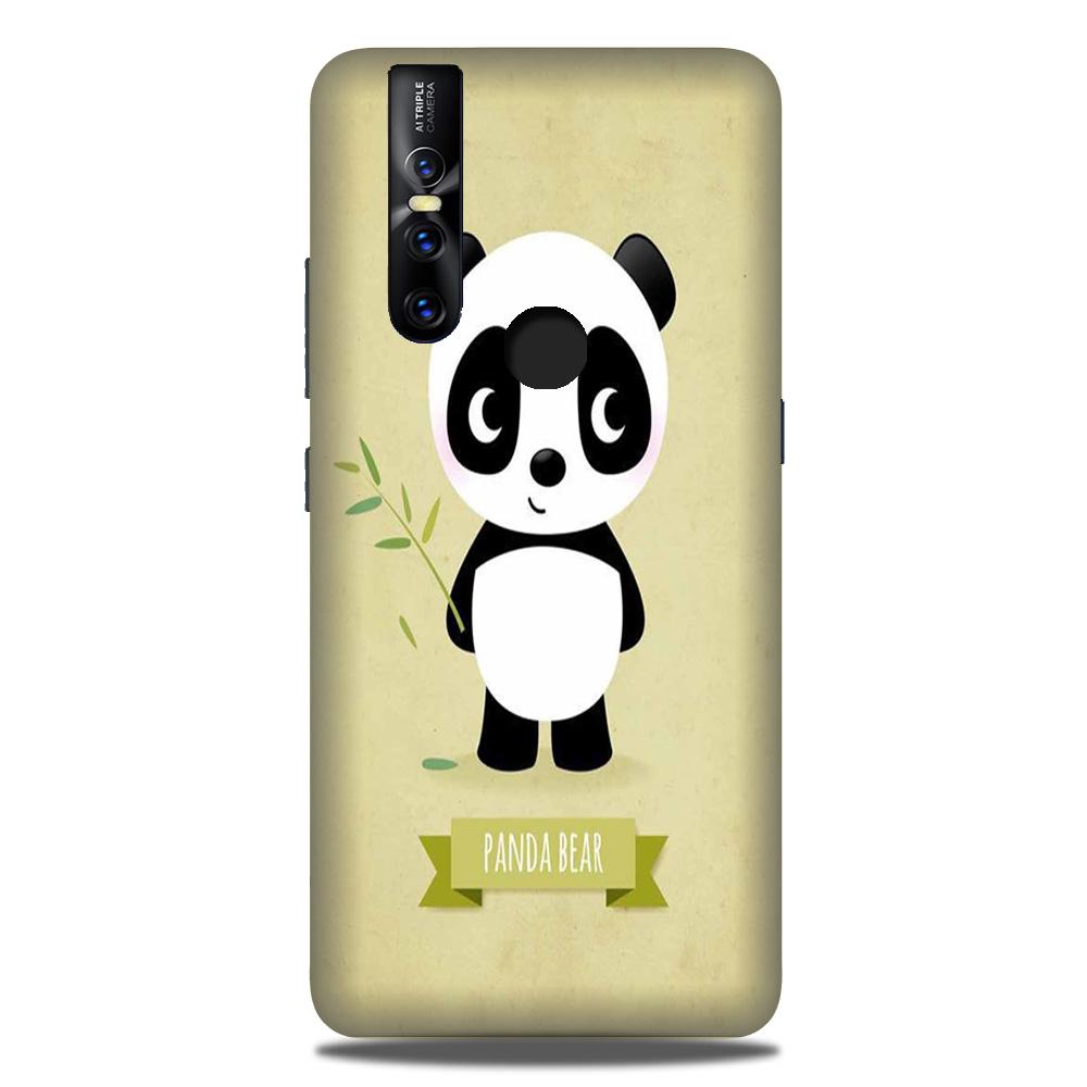 Panda Bear Mobile Back Case for Vivo V15 (Design - 317)