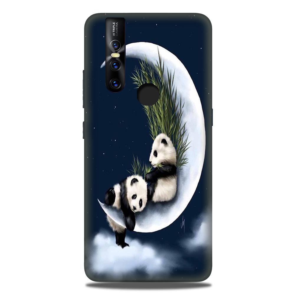 Panda Moon Mobile Back Case for Vivo V15 (Design - 318)