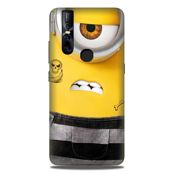Minion Mobile Back Case for Vivo V15 (Design - 324)