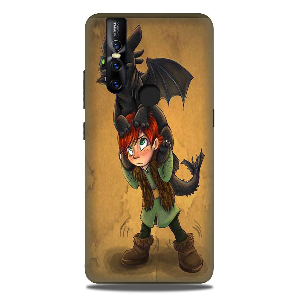 Dragon Mobile Back Case for Vivo V15 (Design - 336)