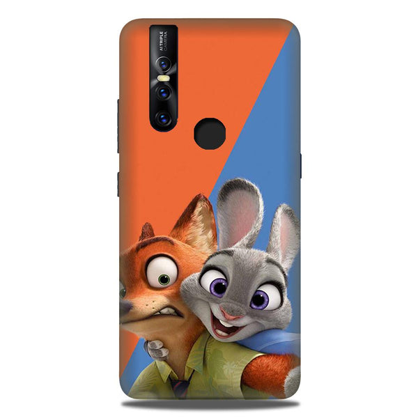 Cartoon Mobile Back Case for Vivo V15 (Design - 346)