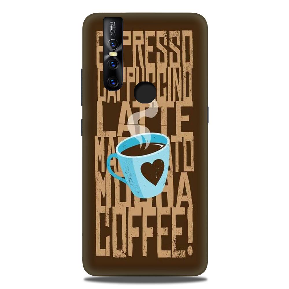 Love Coffee Mobile Back Case for Vivo V15 (Design - 351)