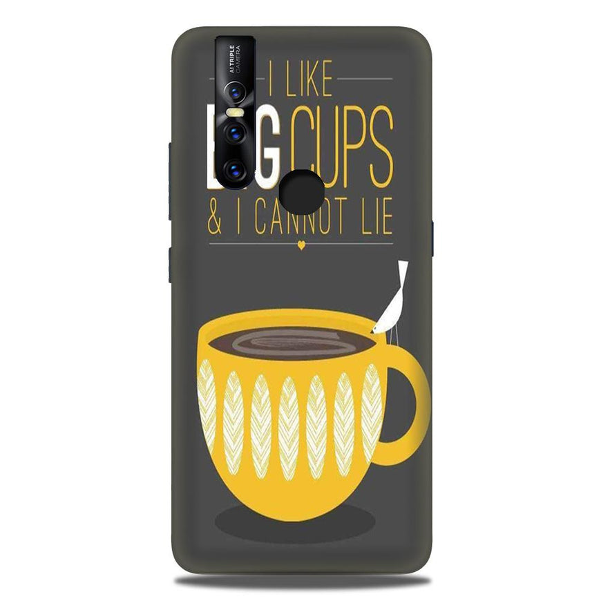 Big Cups Coffee Mobile Back Case for Vivo V15 (Design - 352)