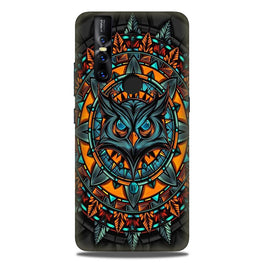 Owl Mobile Back Case for Vivo V15 (Design - 360)