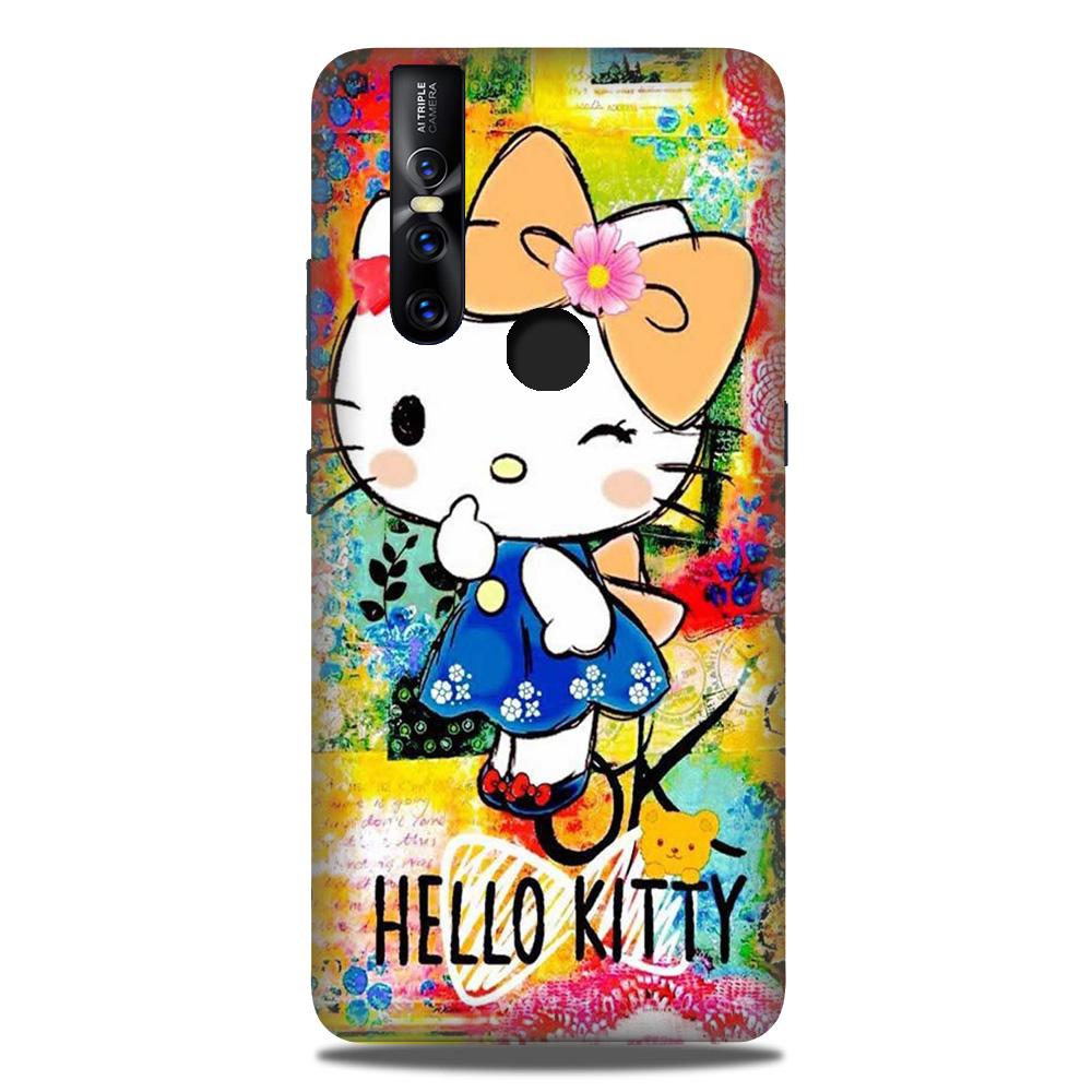 Hello Kitty Mobile Back Case for Vivo V15 (Design - 362)