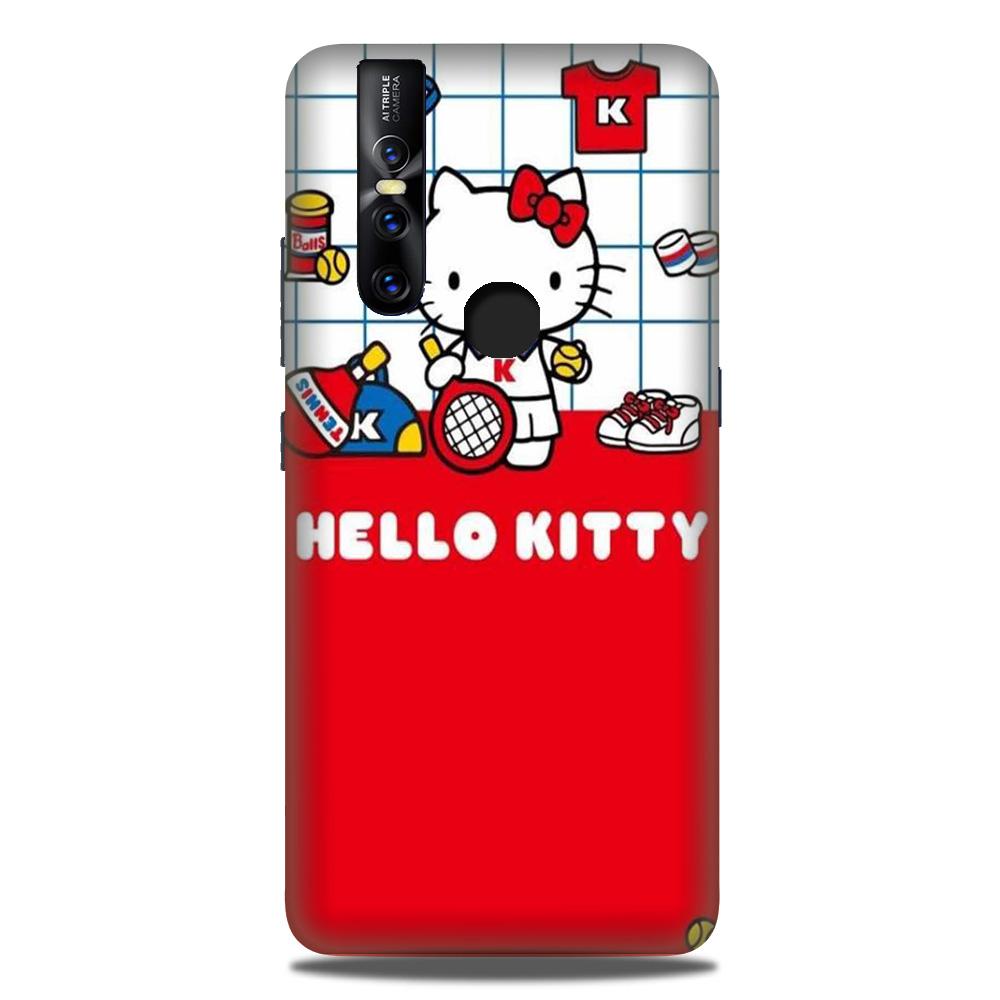 Hello Kitty Mobile Back Case for Vivo V15 (Design - 363)