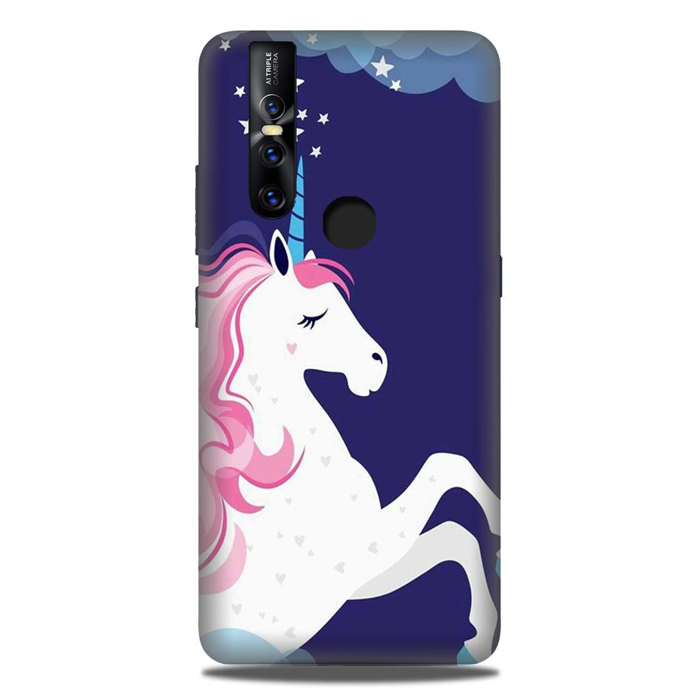Unicorn Mobile Back Case for Vivo V15 (Design - 365)