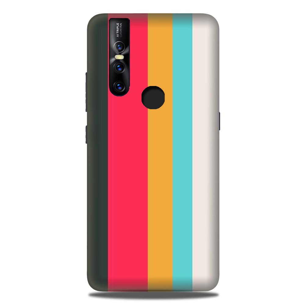 Color Pattern Mobile Back Case for Vivo V15 (Design - 369)