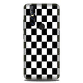 Black White Boxes Mobile Back Case for Vivo V15 (Design - 372)