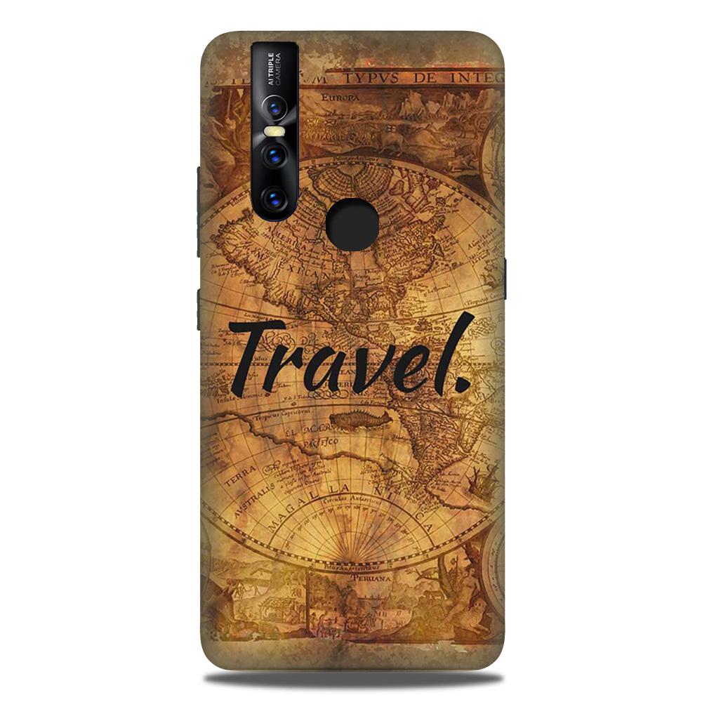 Travel Mobile Back Case for Vivo V15 (Design - 375)