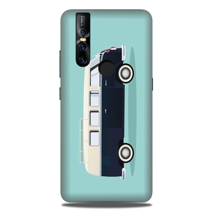 Travel Bus Mobile Back Case for Vivo V15 (Design - 379)