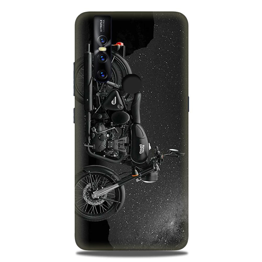 Royal Enfield Mobile Back Case for Vivo V15 (Design - 381)