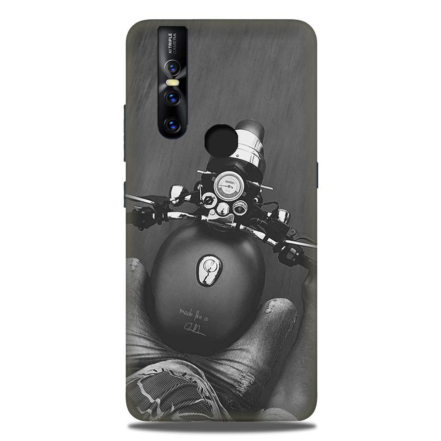 Royal Enfield Mobile Back Case for Vivo V15 (Design - 382)