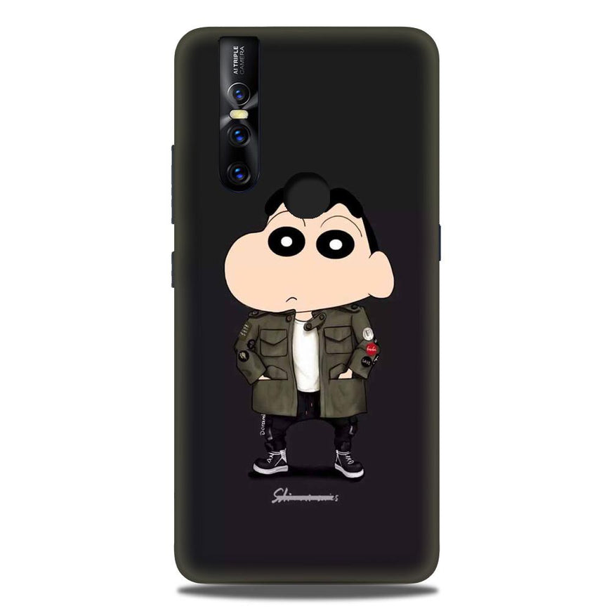 Shin Chan Mobile Back Case for Vivo V15 (Design - 391)