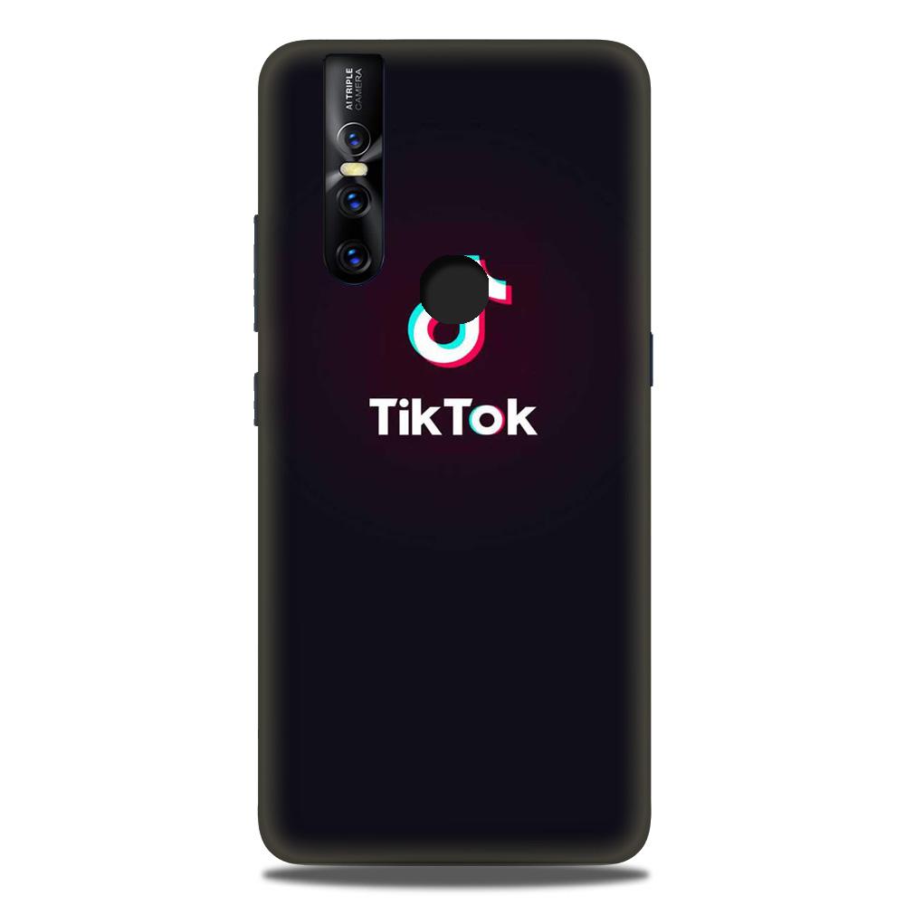 Tiktok Mobile Back Case for Vivo V15 (Design - 396)