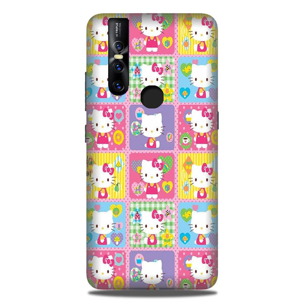 Kitty Mobile Back Case for Vivo V15 (Design - 400)