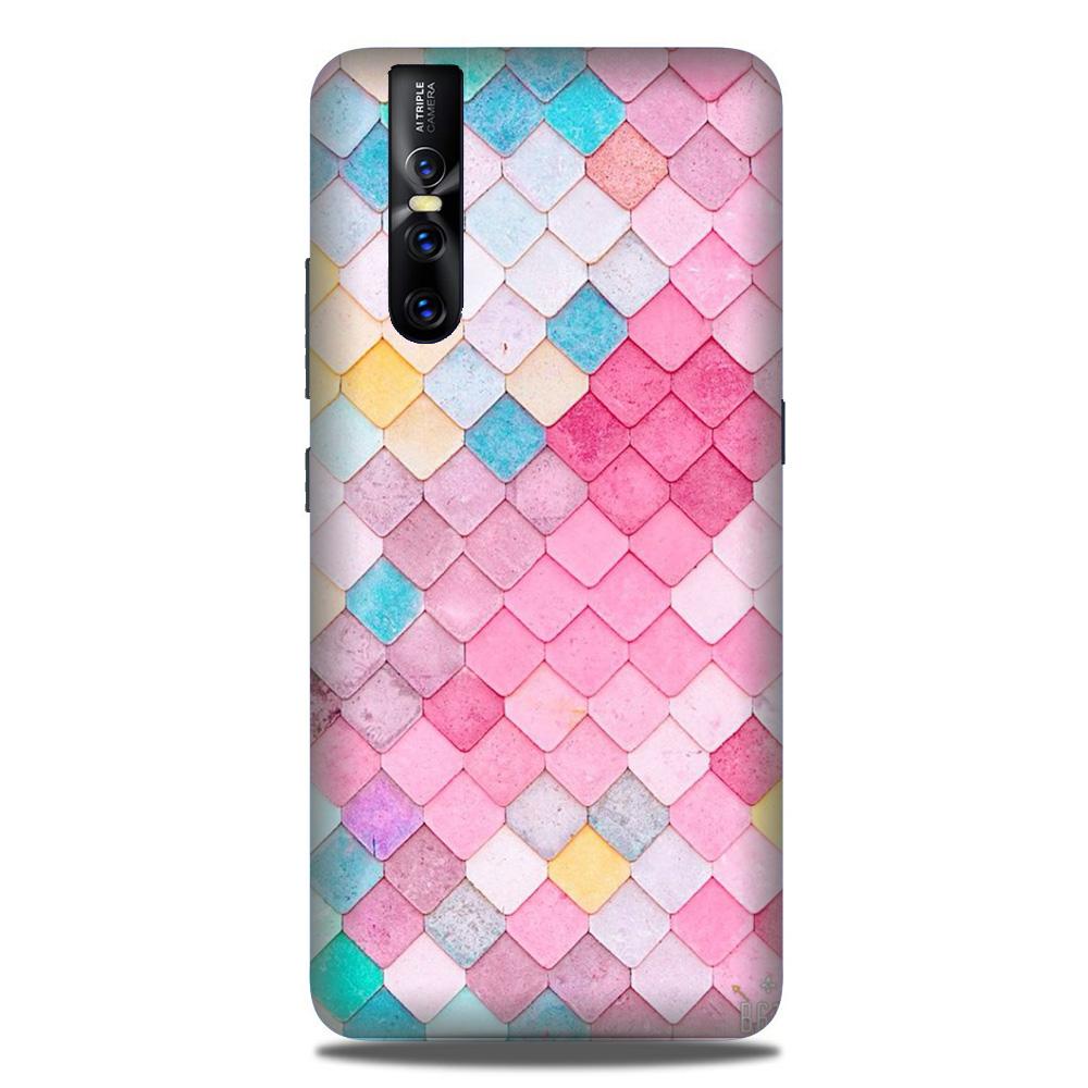 Pink Pattern Case for Vivo V15 Pro (Design No. 215)