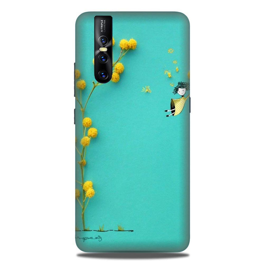 Flowers Girl Case for Vivo V15 Pro (Design No. 216)