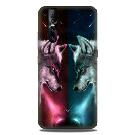 Wolf fight Case for Vivo V15 Pro (Design No. 221)