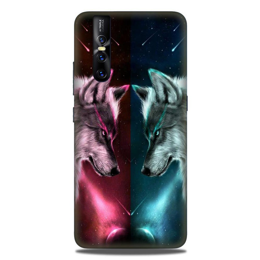 Wolf fight Case for Vivo V15 Pro (Design No. 221)