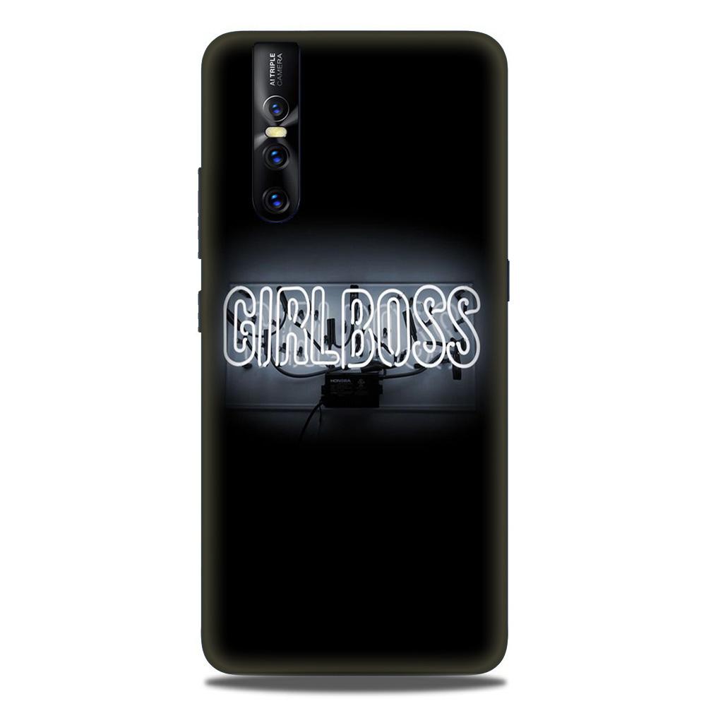 Girl Boss Black Case for Vivo V15 Pro (Design No. 268)