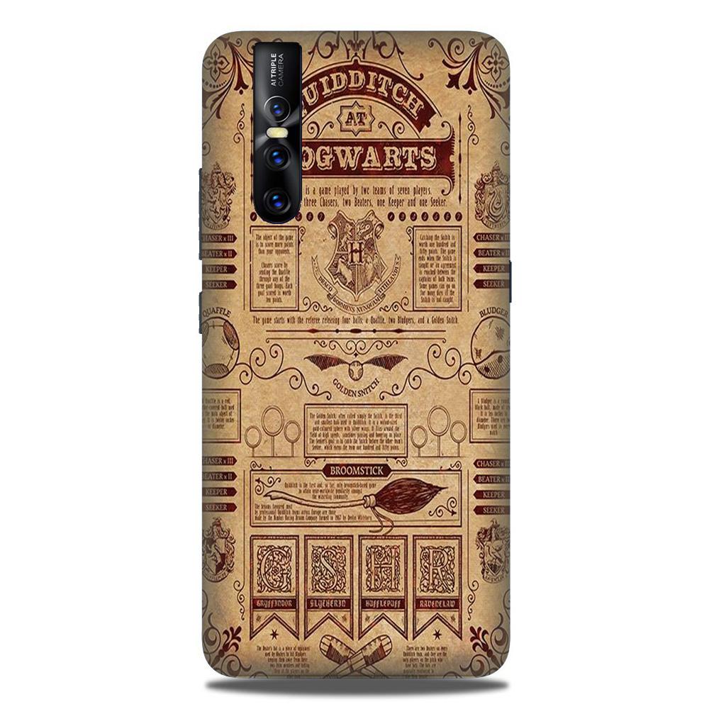Hogwarts Mobile Back Case for Vivo Vivo V15 Pro   (Design - 304)
