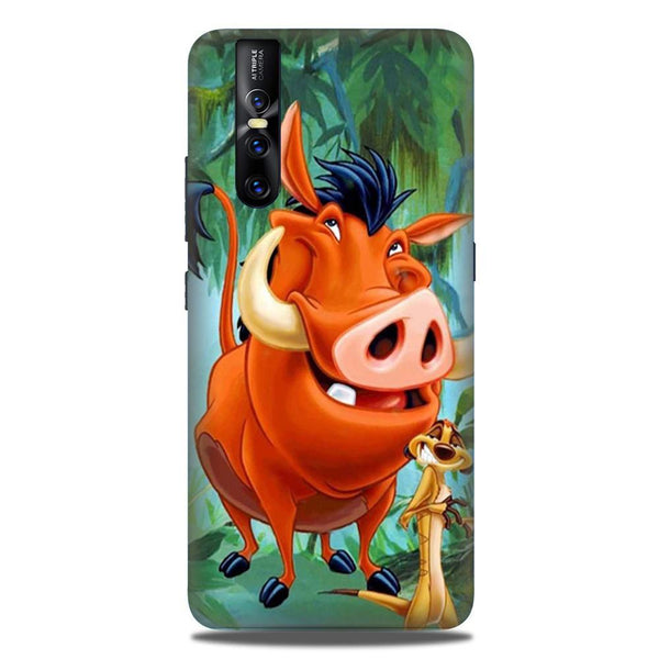 Timon and Pumbaa Mobile Back Case for Vivo V15 Pro   (Design - 305)