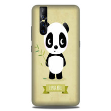 Panda Bear Mobile Back Case for Vivo V15 Pro   (Design - 317)