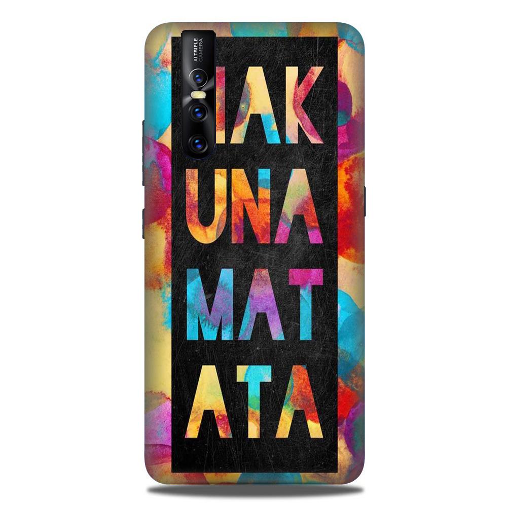 Hakuna Matata Mobile Back Case for Vivo Vivo V15 Pro   (Design - 323)