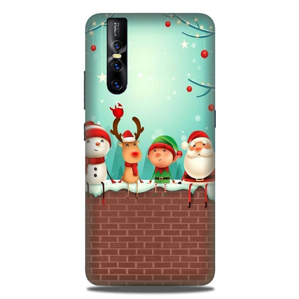 Santa Claus Mobile Back Case for Vivo V15 Pro   (Design - 334)