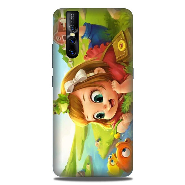 Baby Girl Mobile Back Case for Vivo V15 Pro   (Design - 339)