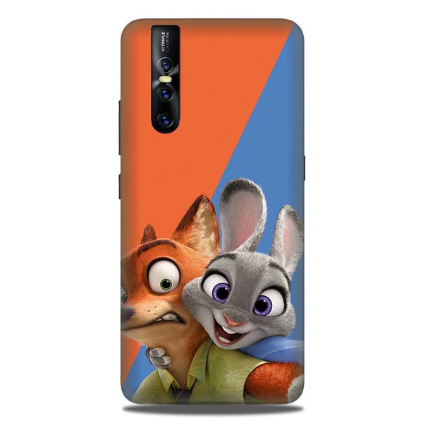Cartoon Mobile Back Case for Vivo V15 Pro   (Design - 346)