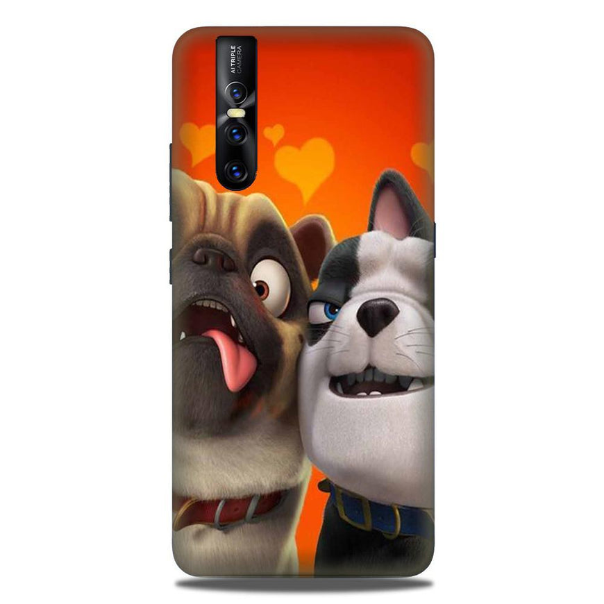Dog Puppy Mobile Back Case for Vivo V15 Pro   (Design - 350)