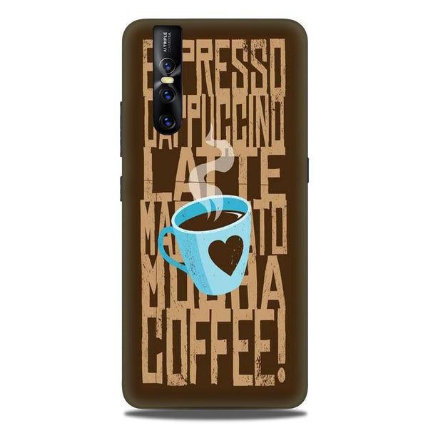 Love Coffee Mobile Back Case for Vivo V15 Pro   (Design - 351)