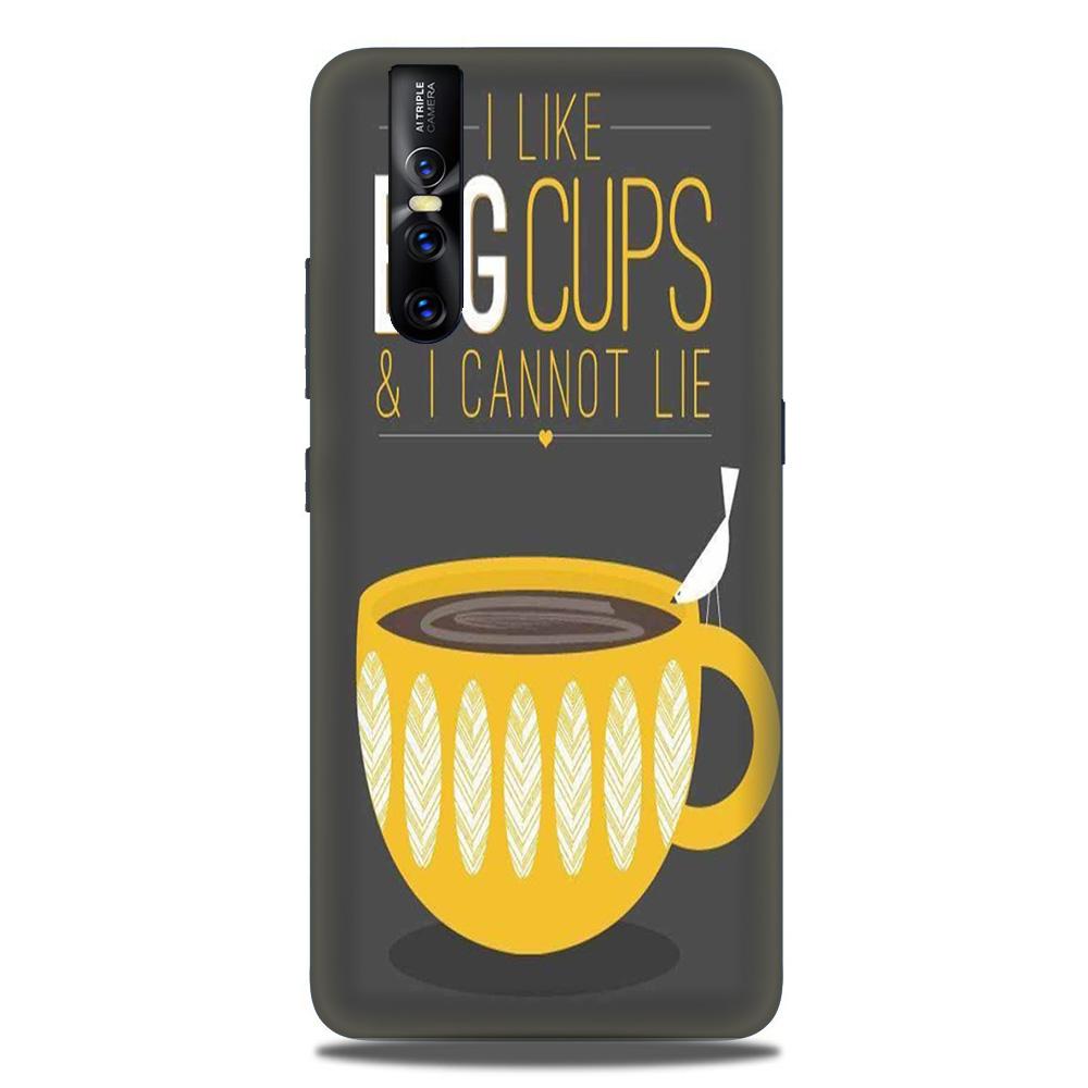Big Cups Coffee Mobile Back Case for Vivo Vivo V15 Pro   (Design - 352)