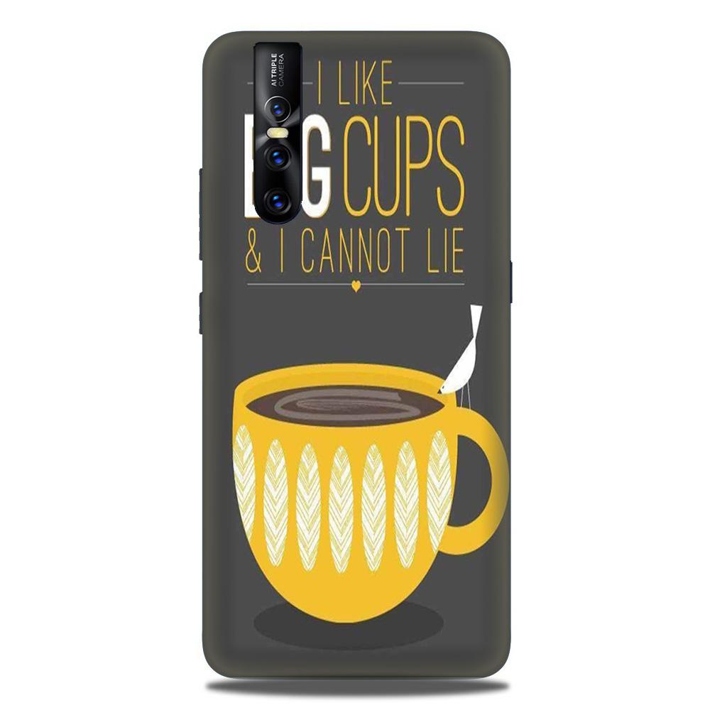 Big Cups Coffee Mobile Back Case for Vivo V15 Pro (Design - 352)