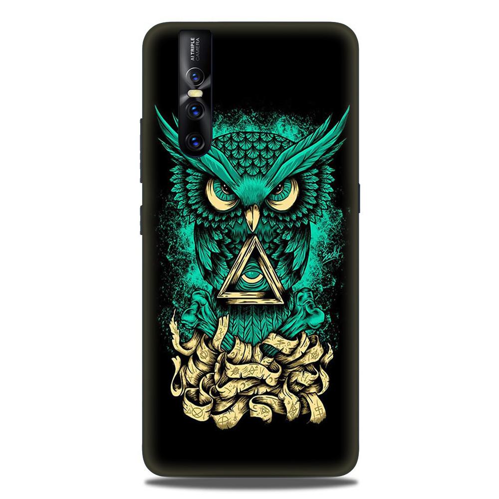 Owl Mobile Back Case for Vivo V15 Pro (Design - 358)