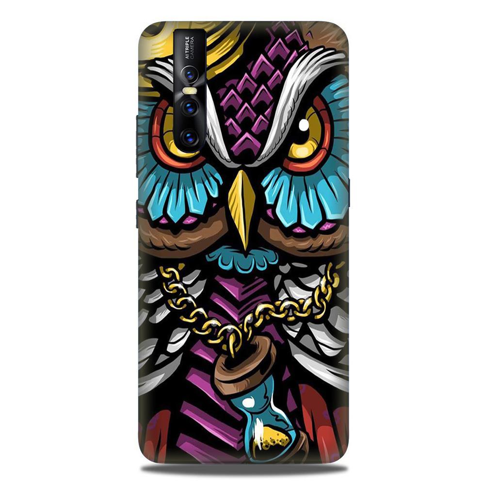 Owl Mobile Back Case for Vivo Vivo V15 Pro   (Design - 359)