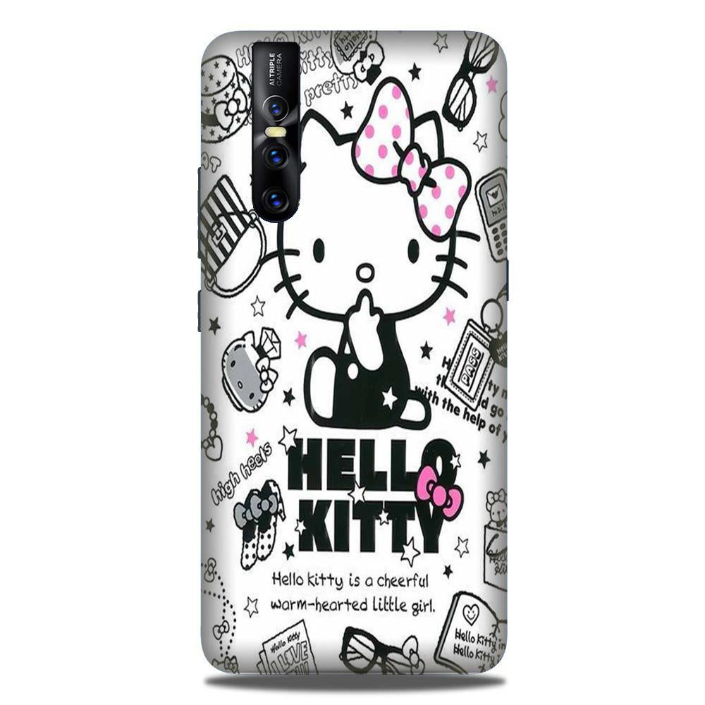 Hello Kitty Mobile Back Case for Vivo V15 Pro (Design - 361)