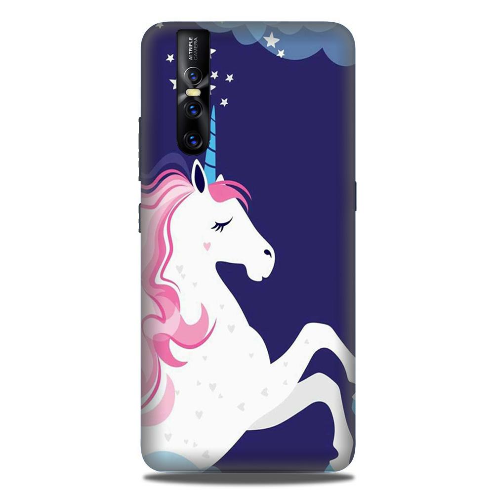 Unicorn Mobile Back Case for Vivo V15 Pro (Design - 365)