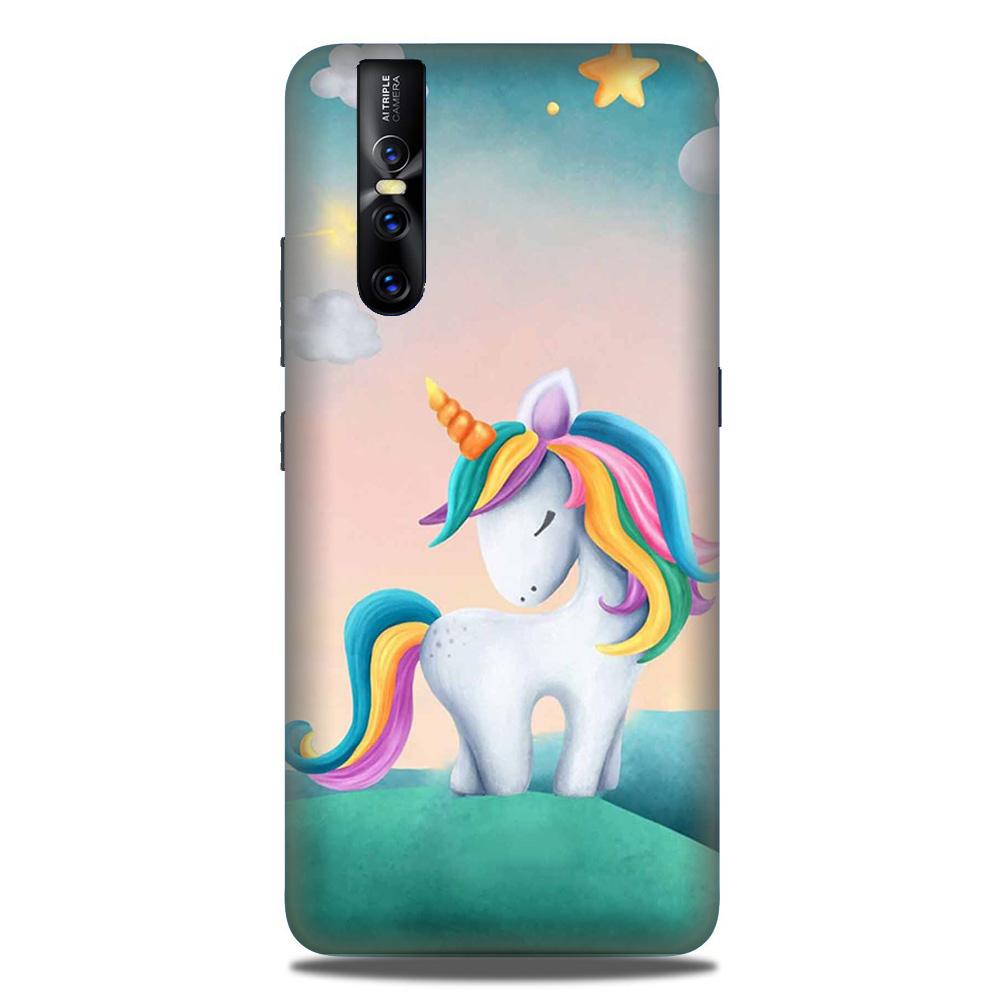 Unicorn Mobile Back Case for Vivo V15 Pro   (Design - 366)