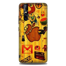 Wooden Texture Mobile Back Case for Vivo V15 Pro   (Design - 367)