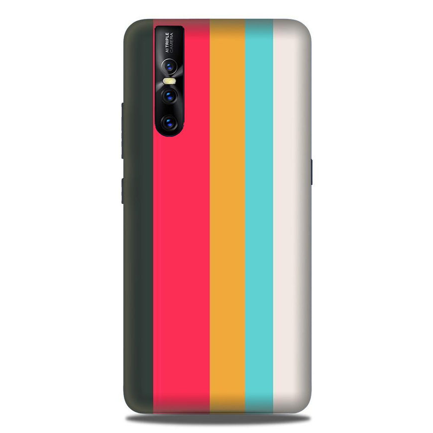 Color Pattern Mobile Back Case for Vivo V15 Pro   (Design - 369)