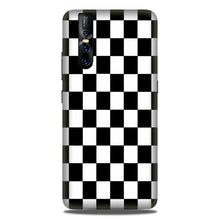 Black White Boxes Mobile Back Case for Vivo V15 Pro   (Design - 372)