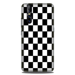 Black White Boxes Mobile Back Case for Vivo V15 Pro (Design - 372)